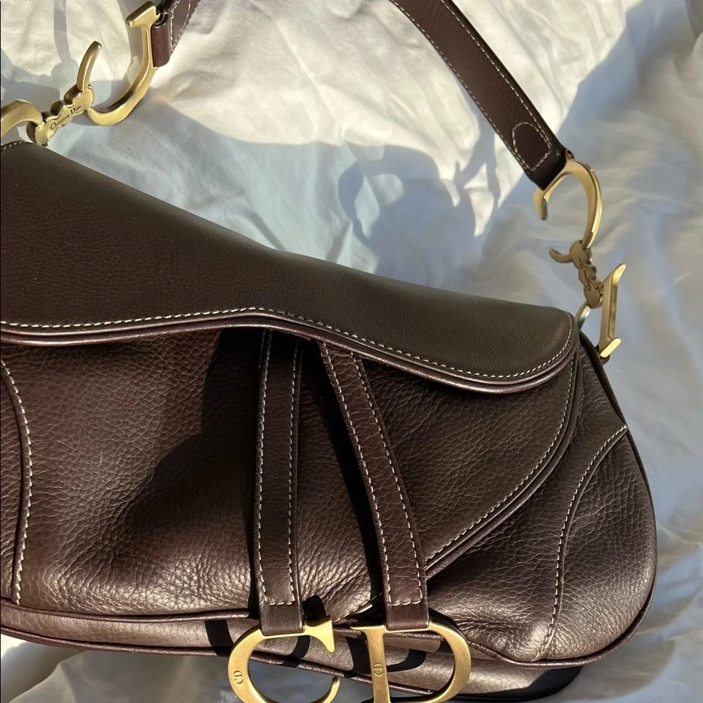Y2K Vintage Dior Double Saddle Bag in excellent condition! - Picture 9 of 17